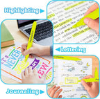 Highlighters Bulk - Quick-Dry No Bleed Markers for Office Classroom School Supplies Adults Kids Teachers Students (Yellow, 30)