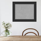 Amanti Art Black Framed Magnetic Board 21x25 Small Vision Board for use with Magnets, 100% Metal Sheet to Display Items as Office Decor or for Home Organization in mudroom, Kitchen or Kids Room