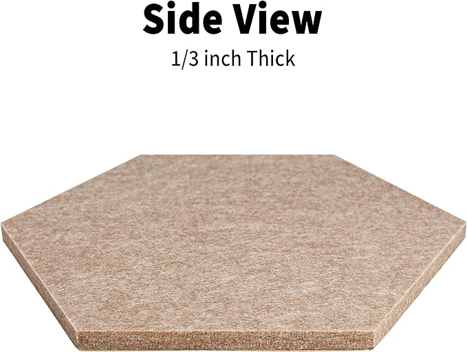 Fwpelt 15'' Large Hexagon Cork-Bulletin Board Tiles Adhesive Frameless 10 Pack 15 x 13 inch Hex Pin Corkboard Prayer Vision Cork Board for Office-Wall Decor, Hexagonal Tack Pinboard with 30 Push Pins