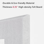 Neatsure Large Cork Board for Wall, 48" x 36" Bulletin Board with Pushpins, 12 Panels Felt Tiles Tack Push Pin Board for Office, White