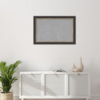 Amanti Art Black Framed Magnetic Board 25x37 Large Vision Board for use with Magnets, 100% Metal Sheet to Display Items as Office Decor or for Home Organization in mudroom, Kitchen or Kids Room