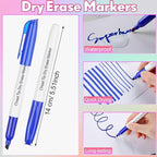 Sepamoon 240 Pack Dry Erase Markers Bulk Chisel Tip Whiteboard Markers Pens Low Odor for Office Home(Black, Blue, Red)
