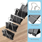 Ufmarine Extra Large Binder Clips 2 inch, (10 Pcs) Big Paper Clips for Office