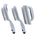ANDOUNIER Stainless Steel Wire Brush Set 3Pcs,6.9" x 2.6"Size,144 Bundles of Bristles,Block Wire Brush with Strong Handle,for Cleaning Welding Slag & Rust,Dust and Paint Scrubbing