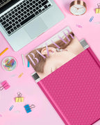 Metronic Bubble Mailers 8.5 x 12 Inch 40 Pack Pink Bubble Mailers Waterproof Padded Envelopes for Packaging, Shipping, Small Business Bulk