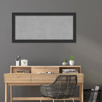 Amanti Art Black Framed Magnetic Board 25x53 Oversize Vision Board for use with Magnets, 100% Metal Sheet to Display Items as Office Decor or for Home Organization in mudroom, Kitchen or Kids Room