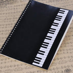 10 Pcs Music Notebook,Music Staff Notebook,50 Sheets/100 Pages Blank Sheet Music Notebook,Music Manuscript Paper,Manuscript Paper Notebook,Spiral NotebookMusic Writing Composition Notebook (10 Pcs Piano Keyboard Black)
