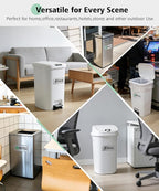 Magicheap Trash and Recycle Stickers 8 Pack, Waterproof Recycle Sticker and Trash Stickers, Trash Bin Labels Combo for Home Indoor Outdoor Office Garbage Can Waste Bin