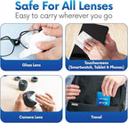 Lens Wipes for Eyeglasses - Pre-moistened Eyeglass Lens Cleaning Wipes - 600 Lens Wipes Individually Wrapped Sracth-Free Streak-Free Eye Glasses Wipes Lens Cleaner for Sunglass & Camera Lens
