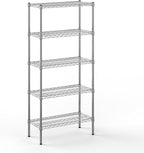 Regal Altair 14" Deep x 30" Wide x 64" Height Wire Shelving Kit | 5-Tier | NSF Commercial Storage Rack Unit