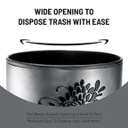 Zahari Home Decorative Trash Can for Bathroom, Office & Bedroom - 2.1 Gallons Stylish & Small Trash Can for Dorms, Desktop & Restroom - Chic Waste Basket for Compact Spaces, Erica