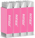 DIYSELF 24 Box Cutter, Utility Knife Retractable, Mini Utility Knife with Single Edge Razor Blades, Small Box Cutters Bulk for Home, Office (Pink)
