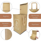 NYIKA - Recycling Organizer - Reusable Recycling Bags - Recycling Sorter - Trash Sorting Bins - 2 Compartment Recycle - Pack of 2 Bags with Lid