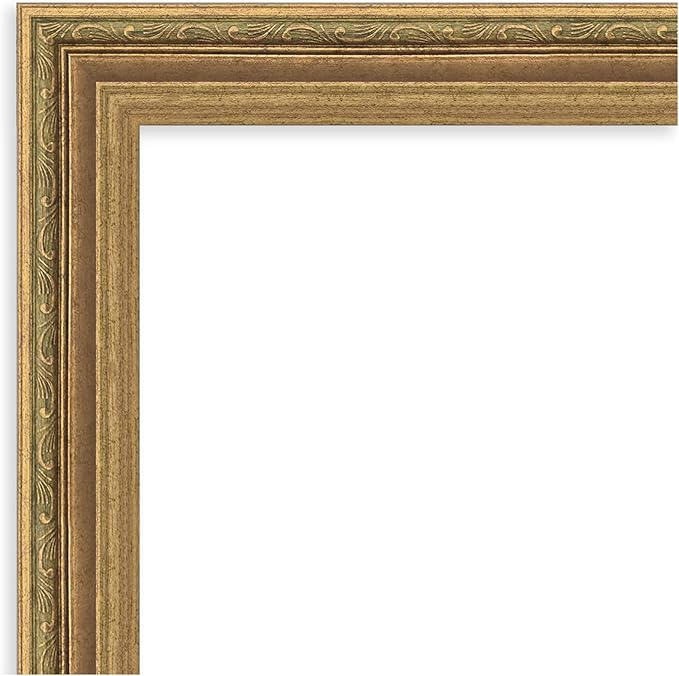 Amanti Art White Cork Board for Wall, 21x29 Vision Board with Gold Frame, Medium Corkboard Office Decor for Home Organization, Traditional Corkboard Pinboard to Display Items for Home Organization