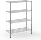 Regal Altair 21" Deep x 48" Wide x 64" Height Wire Shelving Kit | 4-Tier | NSF Commercial Storage Rack Unit