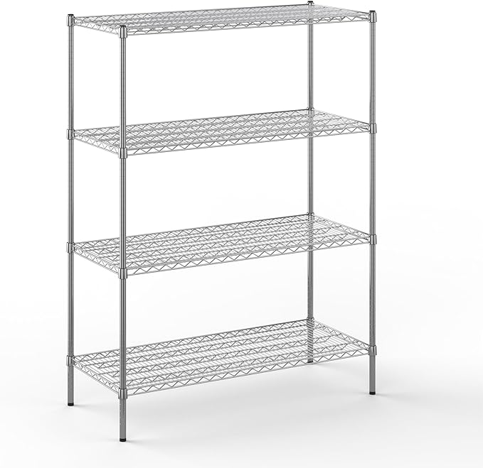 Regal Altair 21" Deep x 48" Wide x 64" Height Wire Shelving Kit | 4-Tier | NSF Commercial Storage Rack Unit