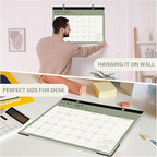 2026 Desk Calendar, Large Desktop/Wall Monthly Calendar (Jan. 2026 - Jun. 2027) 17'' x 12'' School Year Desk Planner for Teacher Family School Office Supplies