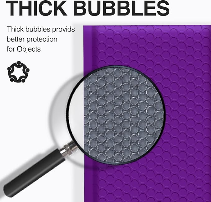 UCGOU Bubble Mailers 10.5x16 Inch Purple 25 Pack Poly Padded Envelopes Large #5 Mailing Packages Opaque Packaging Postal Self Seal Adhesive Waterproof Boutique Shipping Bags for Clothes