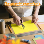 Lemon Yellow Cardstock 8.5 x 11, Bright Color Paper, 40 Sheets Yellow Paper, Colored Cardstock for Invitations, Art, Drawing, Menus, DIY Cards, Tags, Crafts Certificates, School, Office Printing