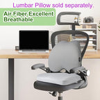 Aurssa Air Fiber Office Chair Cushion - Ergonomic Seat Cushion for Orthopedic Coccyx, Relief Hip & Back Support - Doctor Recommended Cushion for Long Sitting Worker Driver & Handicapped (Light Grey)