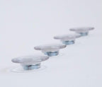 Clear Button Magnets for Glass Boards and Magnetic Whiteboards, Refrigerators, Cabinets - 6 Pack