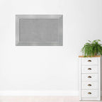 Amanti Art Silver Framed Magnetic Board 31x47 Large Vision Board for use with Magnets, 100% Metal Sheet to Display Items as Office Decor or for Home Organization in mudroom, Kitchen or Kids Room