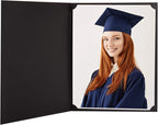 Certificate Holders, 25-Pack Certificate Covers for Letter Size 8.5 x 11 Inch Paper, Certificate Folders, Black, 9 x 11.5 Inches