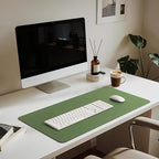 Jotsome Leather Desk Pad Mat, Non-Slip Desk Blotter Pad - Desk Protector for Office, Home, Laptop, and Desktop, Gift for The Holidays (Forest Green, 34" x 17")