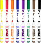 Aigybobo 200 Count Washable Markers Bulk, 8 Assorted Colors, Broad Line Conical Tip Coloring Marker for Kids, Markers Bulk Pack for Classroom, School Art Supplies & Back to School Supplies