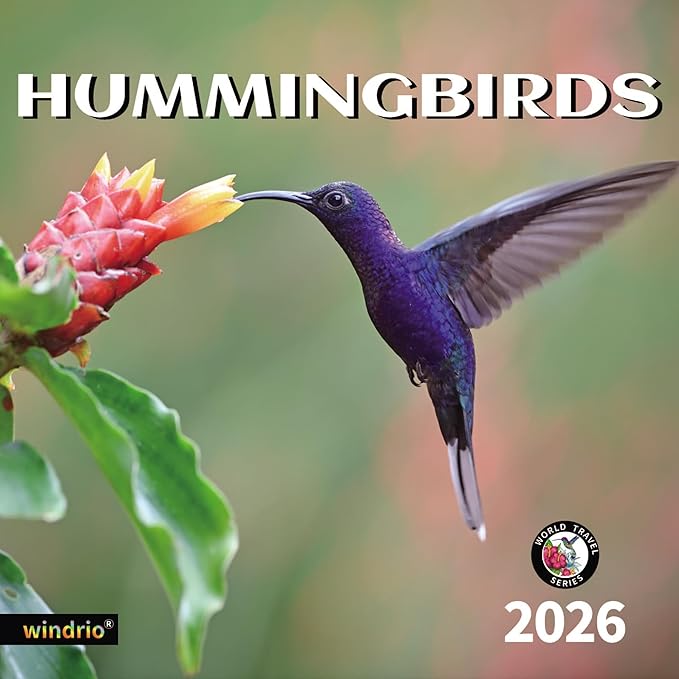 2026 Wall Calendar,Calendar 2026, November 2025 - December 2026, Wall Calendar Hummingbird, 12" x 24" Opened,Full Page Months Thick & Sturdy Paper for Calendar Organizing & Planning