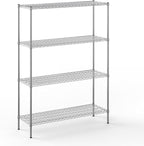 Regal Altair Wire Shelving Kit | NSF Commercial Storage Rack Unit (4-Tier | 74" Height, 18" Deep x 54" Wide)