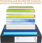 HUA JIE 2 Pack A4 Storage File Boxes Archives Case,65mm Spine,Box File Document Storage Box for Office School -Black
