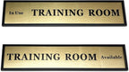 SINKAA Custom Slider Sign for Door and Wall - 2 X 10 inch Custom Slider Sign for Home, Office, Hotels, Hospital, Conference Room, Slider Door sign with Aluminum Holder