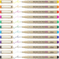Attom Tech Art [12 Colors] 05 Micro, Fineliner Pen Set Ink, Fine Point Pen,Multi-liner, Sketching, Anime,Artist Illustrating/Technical Drawing,Office Documents