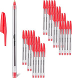 Amazon Basics Ballpoint Pens, 1.0mm, Red, 36 Pack