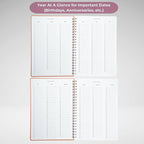 Merely Home | Ultimate Yearly, Daily, Weekly, Monthly Planner | 8.25" x 11.75" | To Do List Notebook for Work | Simple Design | Multiple Layouts | Academic Planner and Organizer Notebook (Evergreen, Yearly Planner - Portrait)