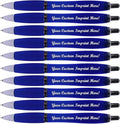 100 Pack Personalized Pens With Your Custom Logo Message - Customizable Gifts In Bulk -Custom Advertising Message - Party Favors