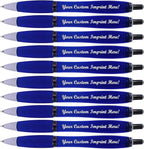 100 Pack Personalized Pens With Your Custom Logo Message - Customizable Gifts In Bulk -Custom Advertising Message - Party Favors