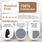 Wesiti 2 Pcs Acoustic Desk Divider Noise Reducing Desk Privacy Panel for Student Table Standing Sound Proof Divider Desktop Claw Office Furniture Partition for Classroom (Gray,59.06 x 15.75 Inches)