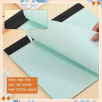 Lincia 12 Pcs 11" x 9.5" Legal Pads College Ruled Notepad Landscape Notebook Horizontal Lined Notebook 80 Gsm Assorted Colors Paper Pastel Writing Pads for School Office, 40 Sheet (Macaron Color)