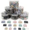 304 PCS Assorted Sizes Binder Clips Paper Clamps Including Large,Medium,Small Colored Paper Clips for Office Supplies Home School