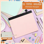 Lincia 12 Pcs 11" x 9.5" Legal Pads College Ruled Notepad Landscape Notebook Horizontal Lined Notebook 80 Gsm Assorted Colors Paper Pastel Writing Pads for School Office, 40 Sheet (Macaron Color)