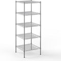 Regal Altair 24" Deep x 24" Wide x 64" Height Wire Shelving Kit | 5-Tier | NSF Commercial Storage Rack Unit