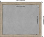 Amanti Art Silver Framed Magnetic Board 46x54 Oversize Vision Board for use with Magnets, 100% Metal Sheet to Display Items as Office Decor or for Home Organization in mudroom, Kitchen or Kids Room