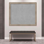 Amanti Art Silver Framed Magnetic Board 45x53 Oversize Vision Board for use with Magnets, 100% Metal Sheet to Display Items as Office Decor or for Home Organization in mudroom, Kitchen or Kids Room