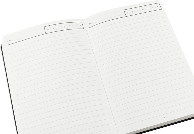 Wykeham's Executive 2026 Undated Daily Journal Planner – Customization Available (Brown, 8.5"×5.5" - Undated)