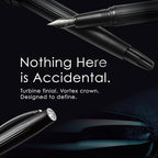 TAG Submarine Luxury Fountain Pen – TurbineDriven Refill, Gold-Plated Fine Nib, Elegant Writing Gift for Men & Women, Designed by Award-Winning Team