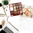 Graphique 2026 Foodie Adventures Wall Calendar | 12” x 12” | Thick Paper | Home & Office Organizer | Large Monthly Grid | 3 Languages & Marked Holidays | 4 Month Preview Page for 2027