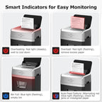BONSEN 150-Sheet Autofeed Paper Shredder for Office, 60 Mins Heavy Duty Micro-Cut Shredders for Home Office Use, P-4 High Security Commercial Document Shredder with 6 Gal Large Capacity Bin (S3114)