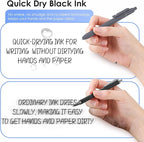 Donyang 11pcs 0.5mm Gel Pens Cute Black Ink Fine Point Pens With Smooth Writing, Quick Dry Pens For Journaling,Teacher Work Desk Accessories Office Supplies for Men Women, Stocking Stuffers